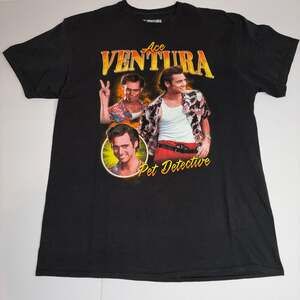 Ace Ventura Pet Detective Jim Carrey Graphic T-Shirt Men's Size Large